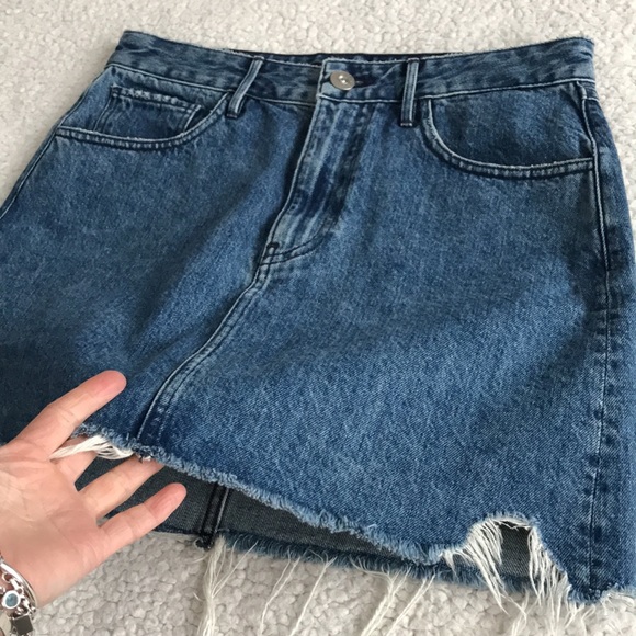 3x1 Celine distressed denim mini skirt 26 - Picture 9 of 15